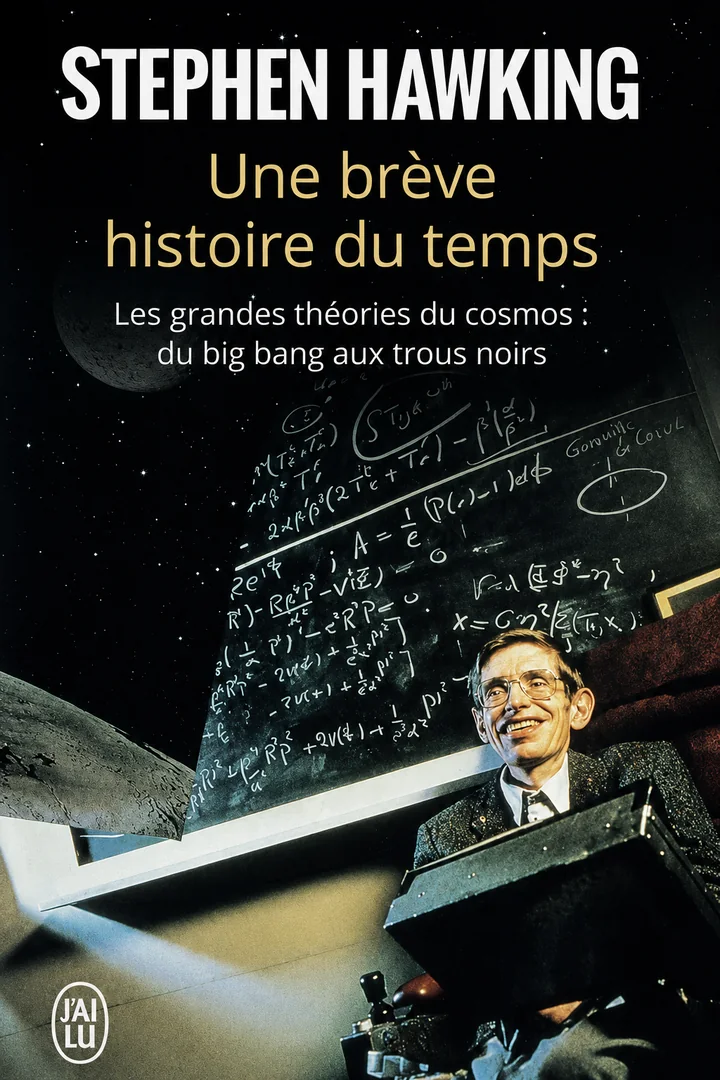 Couverture du livre Une brève histoire du temps de Stephen Hawking.